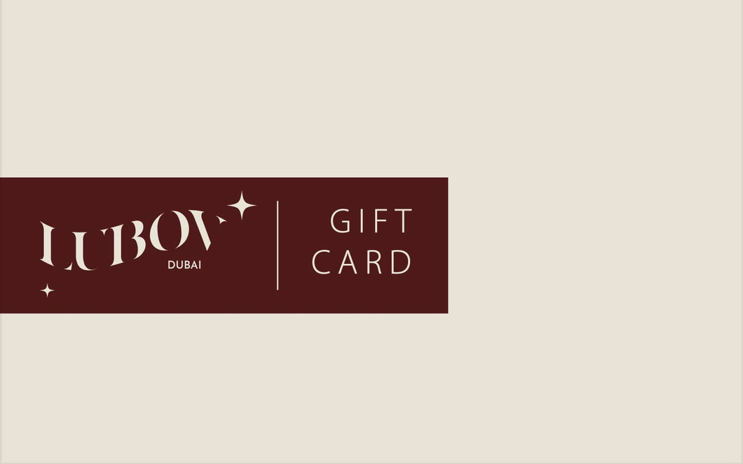 LUBOV gift card