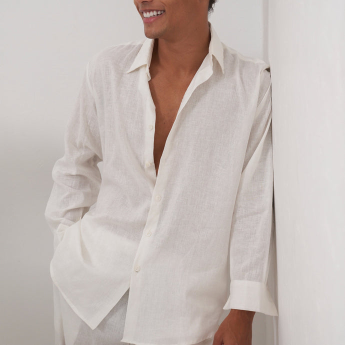 White Linen Shirt
