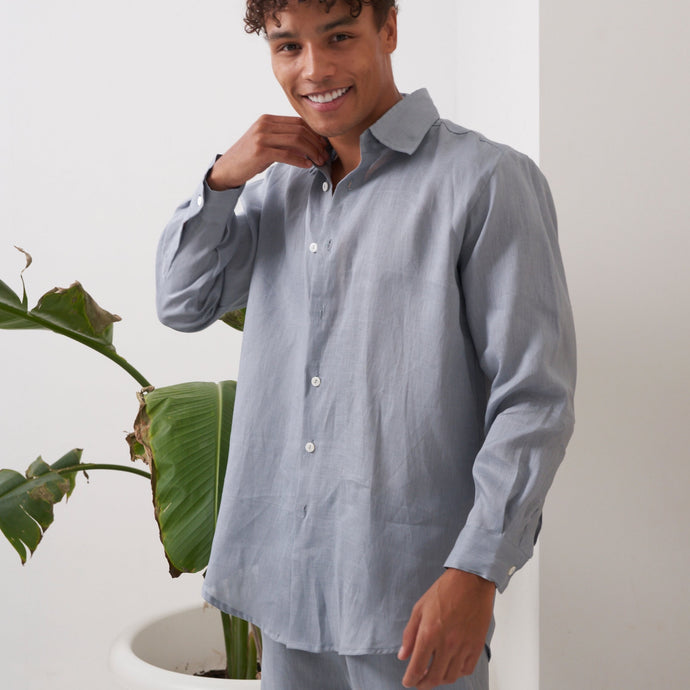 Grey Linen Shirt