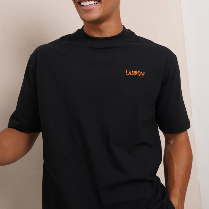 Lubov Black Oversized Tee