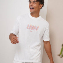 Load image into Gallery viewer, Oversized White Printed Tee
