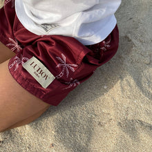 Load image into Gallery viewer, Burgundy Patterned Swimshorts (Kids)
