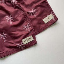 Load image into Gallery viewer, Burgundy Patterned Swimshorts (Kids)
